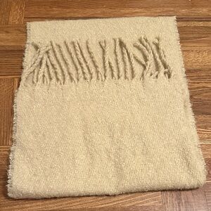 EUC Juicy Couture Tan Fringe Oversized Scarf